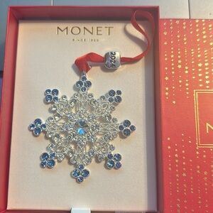 Monet Jewelry 2024 snowflake ornament